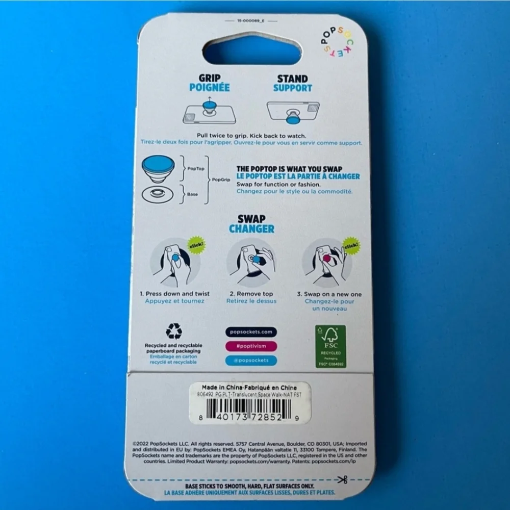 Popsocket - Plant-Based Translucent Space Walk (Astronaut)